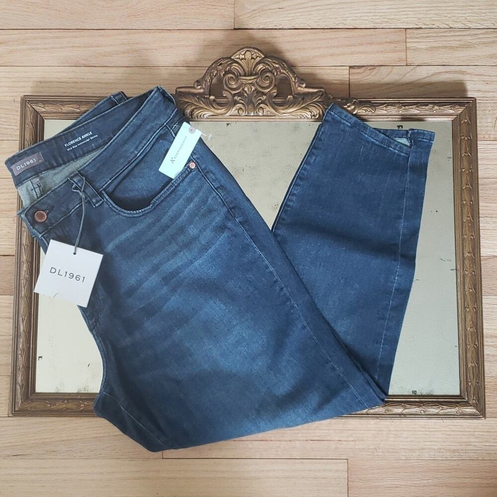 DL1961 Florence Skinny Instasculpt Ankle Step Hem Jeans Size 20W Mid Rise NEW